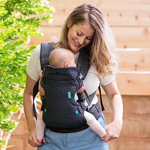 Infantino Flip 4-in-1 Carrier - Ergonomic for Newborns and Older Babies 8-32 lbs - 37