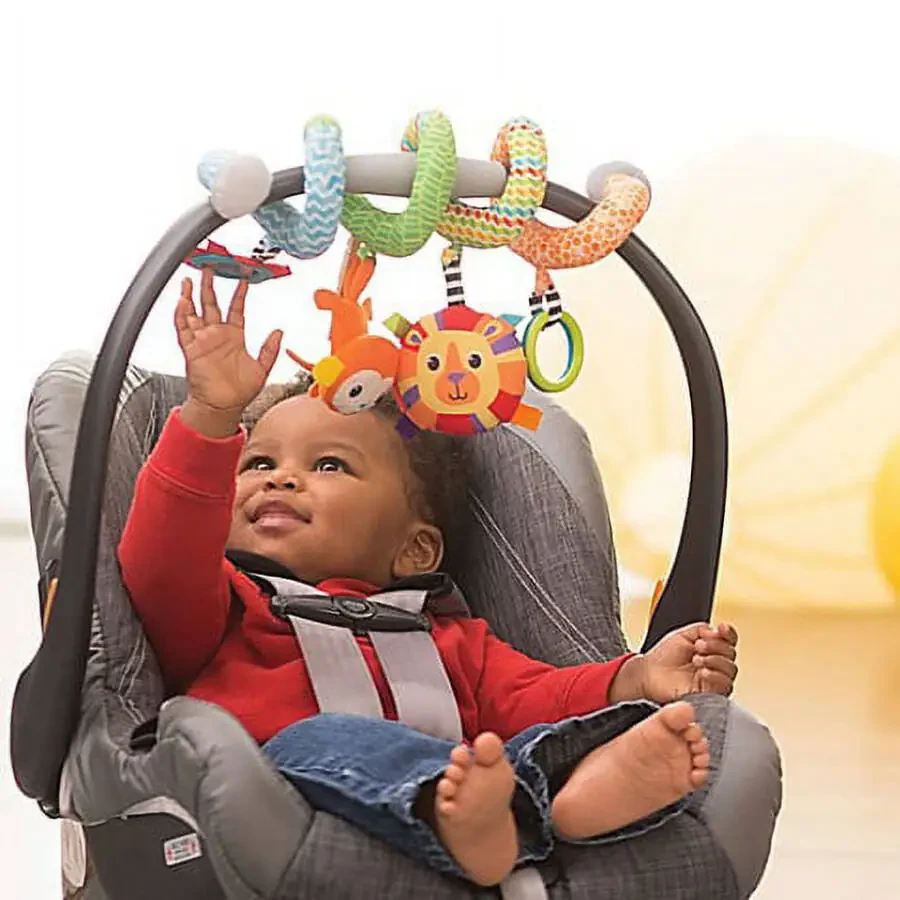 Infantino Spiral Activity Toy, Wraparound, Age Group 6-12 Months, Multicolor Animals - 3