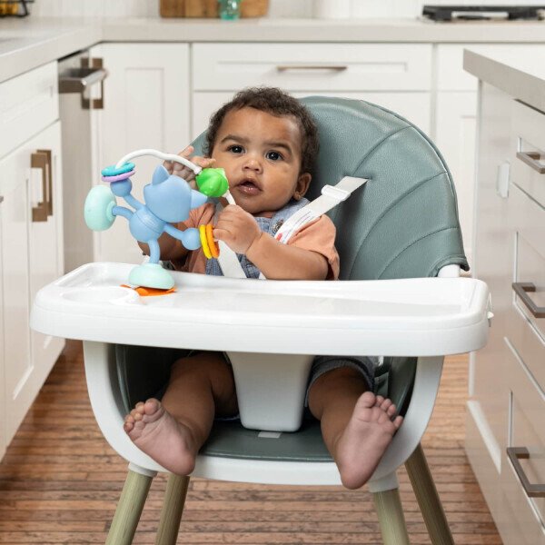 Infantino Stick & Spin Raccoon Pal Suction Attachment Toy, 4+ Months, Multicolor - 8