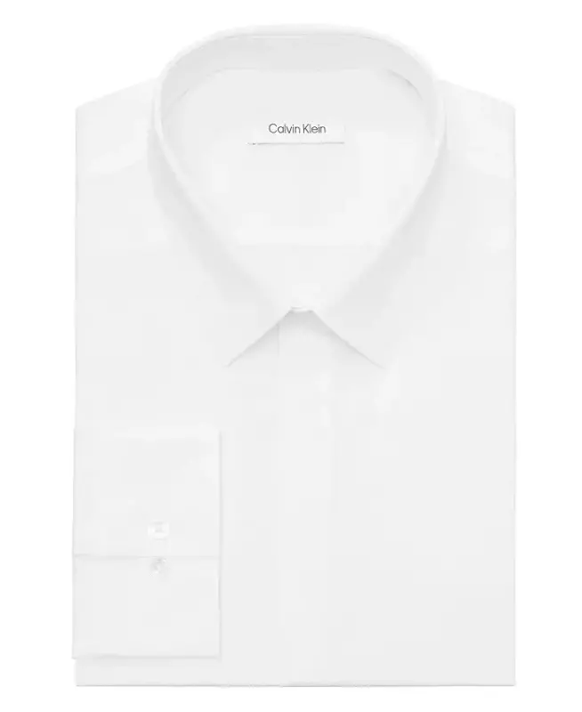 Infinite Color, Men's Slim Fit Dress Shirt-WHITE - 4