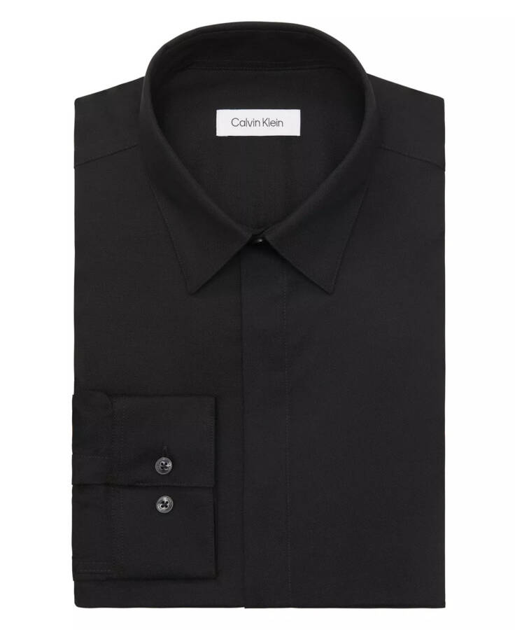 Infinite Color, Men's Slim Fit Dress Shirt BLACK - 4