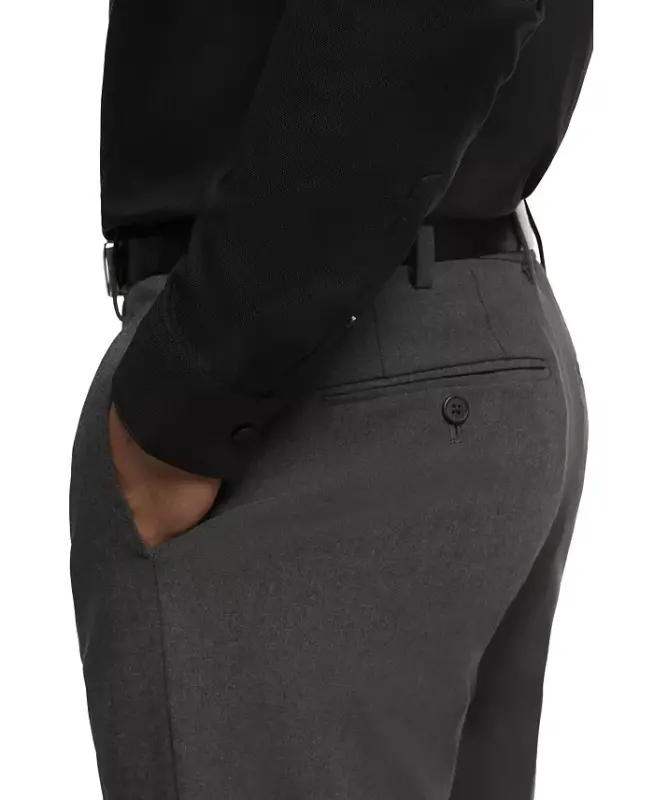 Infinite Color, Men's Slim Fit Dress Shirt-BLACK - 3