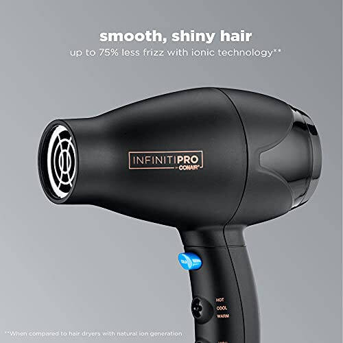 INFINITIPRO BY CONAIR Travel Hair Dryer, Mighty Mini Compact Lightweight Professional AC Motor Hair Dryer - 4