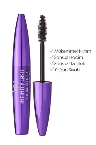 Infinity Lash Hajm va Uzunlik Maskarasi - Qora - Buqiladigan Maskara - 8691190069261 - GOLDEN ROSE