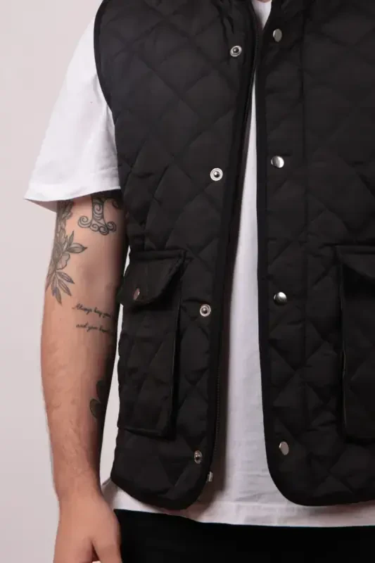 Inflatable Vest Bag Pockets-Black - 2