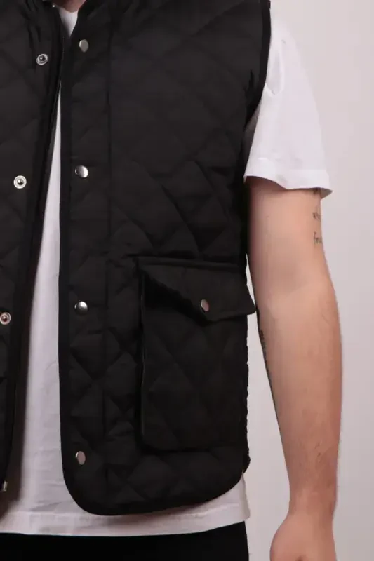 Inflatable Vest Bag Pockets-Black - 4