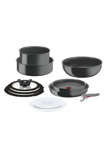 Ingenio Ceramic Renew Seramik Kaplama Tava Tencere Seti - 11 Parça - Gri - 3