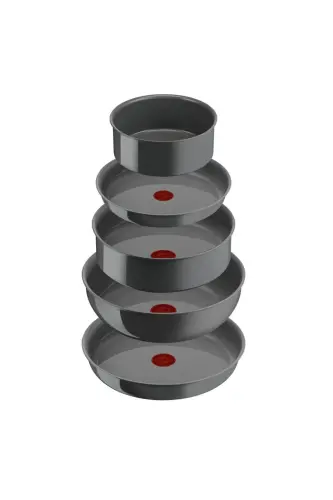 Ingenio Ceramic Renew Seramik Kaplama Tava Tencere Seti - 11 Parça - Gri - 4