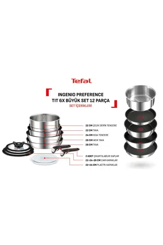 Ingenio Preference Titanium 6x Large Set 12 Pieces - 1