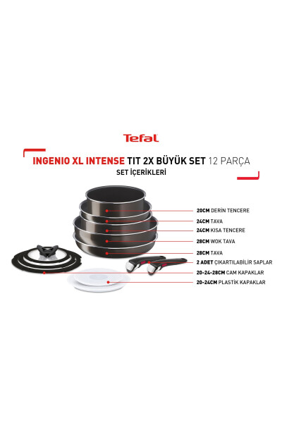 Ingenio Xl Intense Tit 2x Katta to'plam 12 dona Idish to'plami - TEFAL (1)