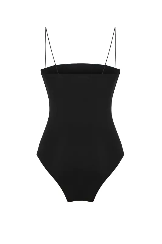 Ingich Yelkali Bodysuit Qora - QUZU