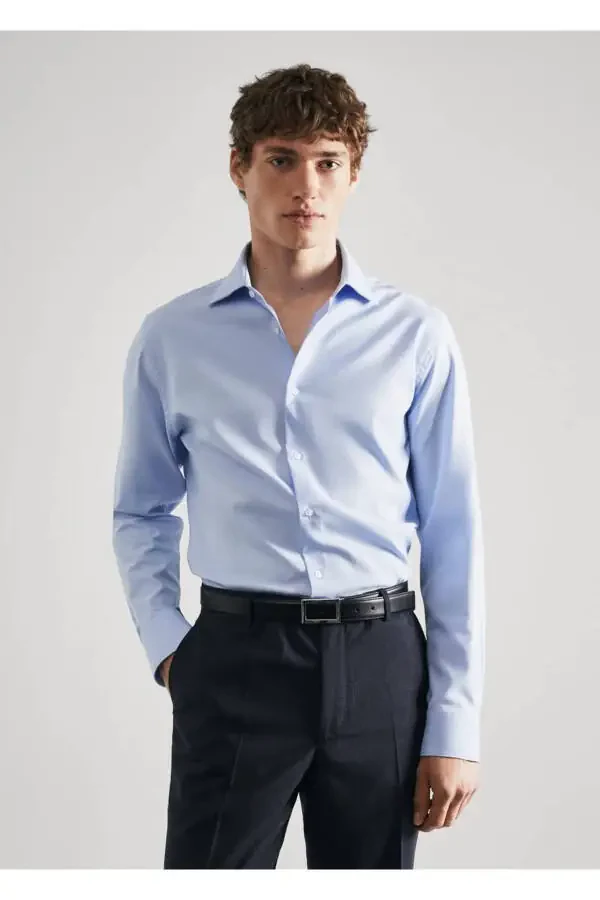 Ingichka paxta poplindan tikib tikilgan ko'ylak - 1