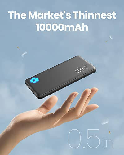 INIU [2'li Paket] Taşınabilir Şarj Cihazı, En İnce ve En Hafif USB C 10000mAh Power Bank, Üçlü 3A Yüksek Hızlı Telefon Pil Paketi iPhone 15 14 13 12 11 Pro X Samsung S22 S21 Google iPad Tablet ile Uyumlu - 2