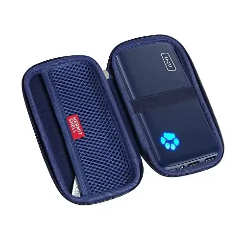 Hermitshell Hard Travel Case for INIU Portable Charger 10000mAh Power Bank [2022 Version] (Blue) - 1