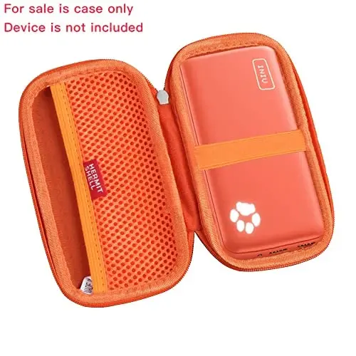 Hermitshell Hard Travel Case for INIU Portable Charger 10000mAh Power Bank [2022 Version] (Orange) - HERMITSHELL (1)