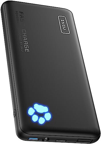 INIU Taşınabilir Şarj Cihazı, 20W PD3.0 Hızlı Şarj, En İnce 10000mAh Power Bank, USB C Giriş/Çıkış QC4+ Pil Paketi, iPhone 15 14 13 12 11 Pro Samsung S22 S21 Google AirPods iPad için Taşınabilir Telefon Şarj Cihazı - 1