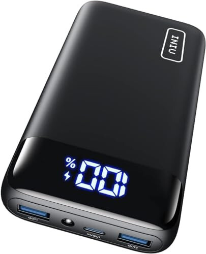 INIU Taşınabilir Şarj Cihazı, 22.5W 20000mAh USB C Giriş & Çıkış Güç Bankası Hızlı Şarj, PD 3.0+QC 4.0 LED Ekran Telefon Pil Paketi iPhone 15 14 13 12 Pro Samsung S21 Google iPad Tablet ile Uyumlu, vb. - 1