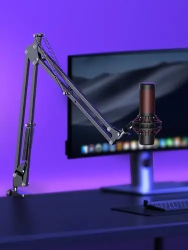 InnoGear Boom Arm Microphone Mic Stand for Blue Yeti HyperX QuadCast SoloCast Snowball Fifine Shure SM7B and other Mic, Large - 3