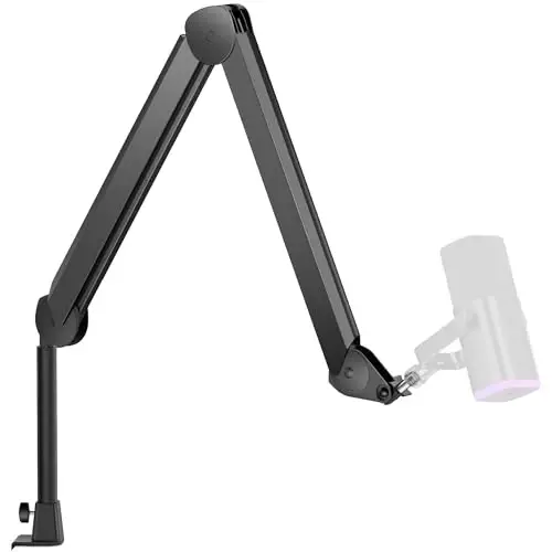 InnoGear Mic Arm Microphone Boom Arm Cable Management for Blue Yeti FIFINE | Desk Mount, Built-in Cable Channel, Extendable, Work with Shure, 3.5 lb Weight Capacity, Heavy-Duty, Easy-to-attach Clamp - 1