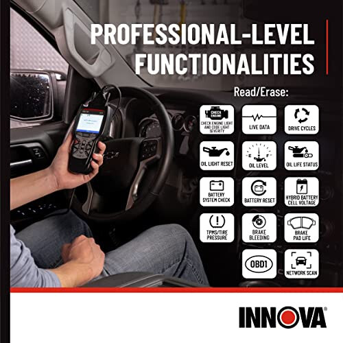 Innova 5610 OBD2 Çift Yönlü Tarama Aracı - Aracınızı Anlayın, Sorunu Belirleyin ve Onarımlarınızı Daha Az Baş Ağrısıyla Tamamlayın. Ücretsiz Güncellemeler. Ücretsiz ABD Tabanlı Teknik Destek. - 5