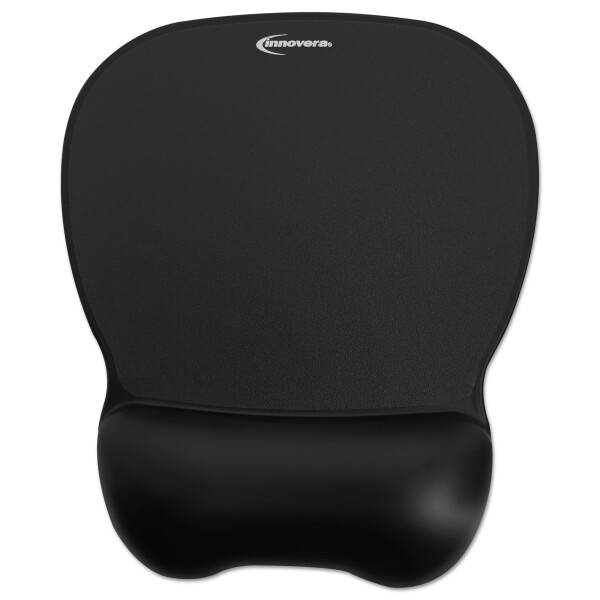 Innovera IVR51450 9.62 in. x 8.25 in. Gel Mouse Pad with Wrist Rest - Black - 4