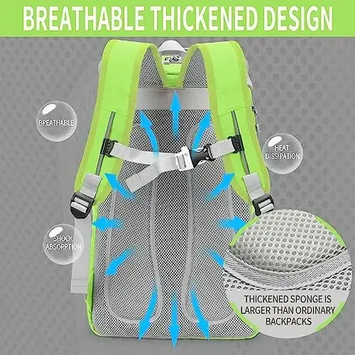 INOXTO 40L Tennis Backpack for Men & Women, Large Pickleball Bag With Independent Shoe Storage, Waterproof & Breathable, Holds 2 Tennis Rackets for Badminton, Travel & Camping - 4