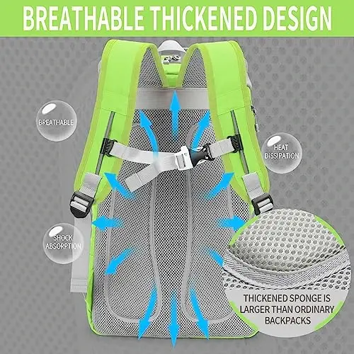 INOXTO 40L Tennis Backpack for Men & Women, Large Pickleball Bag With Independent Shoe Storage, Waterproof & Breathable, Holds 2 Tennis Rackets for Badminton, Travel & Camping - 4