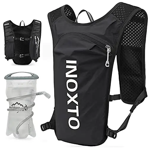 INOXTO Running Hydration Vest Backpack,Lightweight Insulated Pack with 1.5L Water Bladder Bag Daypack for Hiking Trail Running Cycling Race Marathon for Women Men - IX INOXTO