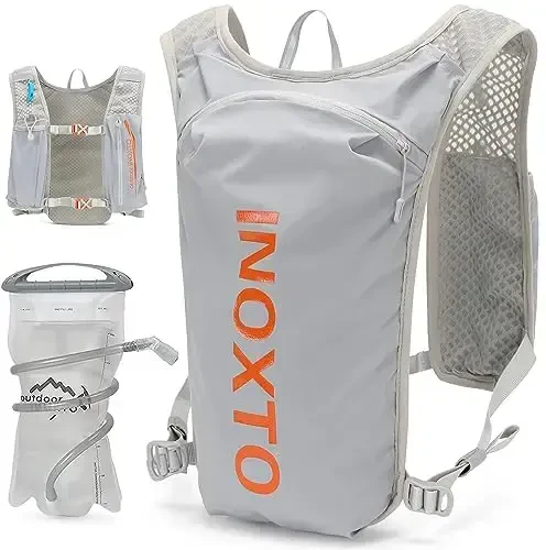 INOXTO Running Hydration Vest Backpack,Lightweight Insulated Pack with 1.5L Water Bladder Bag Daypack for Hiking Trail Running Cycling Race Marathon for Women Men - INOXTO