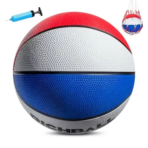 INPODAK Girls Basketball, Size 5 Unicorn Basketball 27.5 inch with Pump for Youth Kids, Christmas Child Gift - INPODAK