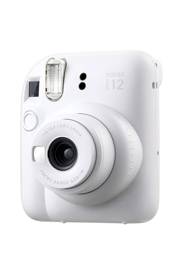 Instax mini 12 Beyaz Fotoğraf Makinesi - 10'lu Film - Mini Albüm ve Deri Kılıf Seti - 3