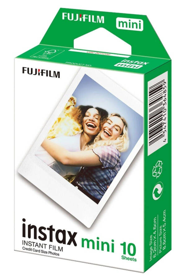 Instax Mini 12 Fotoğraf Makinesi - 10'lu Film - Simli Pleksi Kılıf Ve Mıknatıslı Çerçeve Seti 2 Mavi - 7