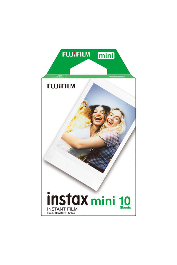 Instax mini 12 Green Camera - 10 Pack Film - Clip Stand - PVC Album and Glitter Plexiglass Case Set - 6