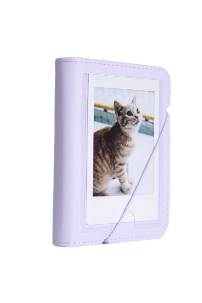 Instax mini 12 Lilac Camera - 10 Pack Film - Mini Album and Leather Case Set - 3