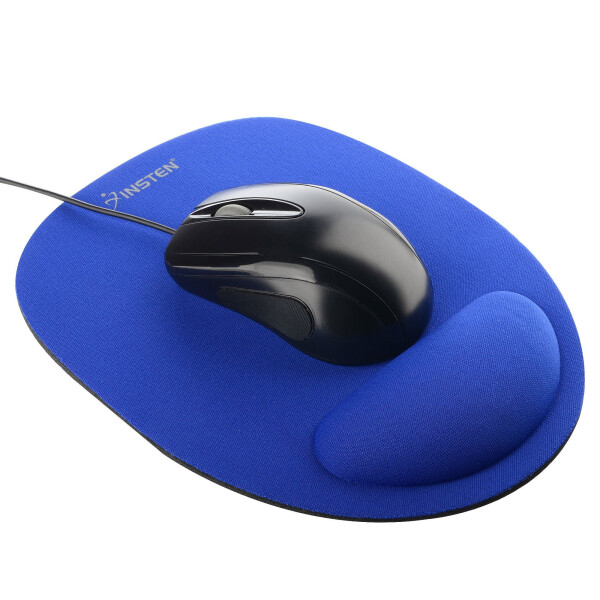 Instens Mouse Pad with Wrist Rest Support, Blue - 2