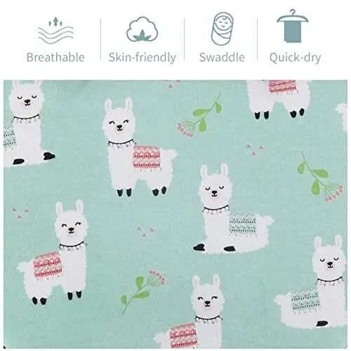 insular Baby Swaddle Sacks, Swaddle Blanket for Newborn and Infant, Adjustable Velcro Set for Boy and Girl, Soft Cotton Baby Sleep Sack 3 Pack (Alpaca, Medium(3-6M)) - 3