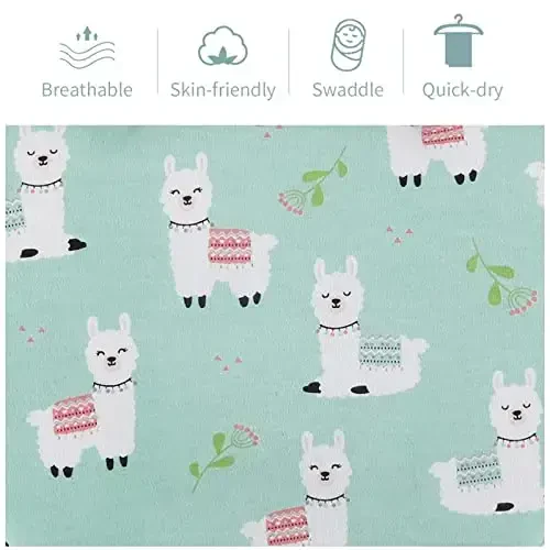 insular Baby Swaddle Sacks, Swaddle Blanket for Newborn and Infant, Adjustable Velcro Set for Boy and Girl, Soft Cotton Baby Sleep Sack 3 Pack (Alpaca, Small(0-3M)) - 5