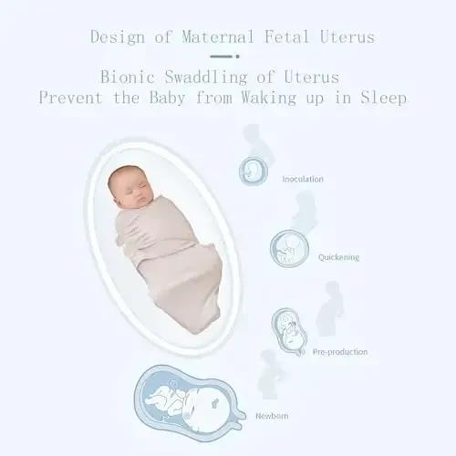 insular Baby Swaddle Sacks, Swaddle Blanket for Newborn and Infant, Adjustable Velcro Set for Boy and Girl, Soft Cotton Baby Sleep Sack 3 Pack (Clouds, Small(0-3M)) - 2