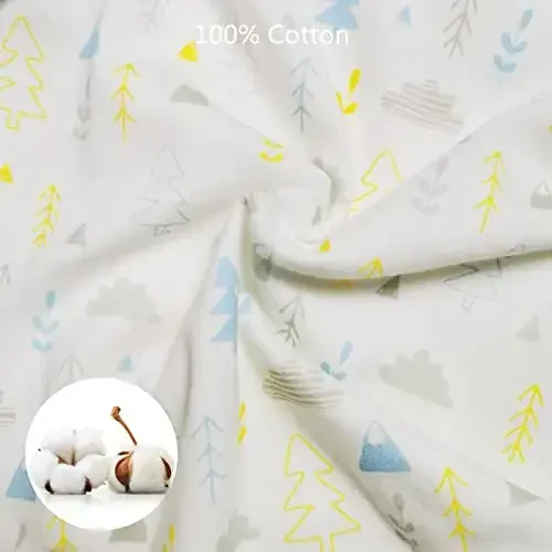 insular Baby Swaddle Sacks, Swaddle Blanket for Newborn and Infant, Adjustable Velcro Set for Boy and Girl, Soft Cotton Baby Sleep Sack 3 Pack (Forest, Small(0-3M)) - 2