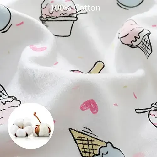 insular Baby Swaddle Sacks, Swaddle Blanket for Newborn and Infant, Adjustable Velcro Set for Boy and Girl, Soft Cotton Baby Sleep Sack 3 Pack (Ice Cream, Small(0-3M)) - 3