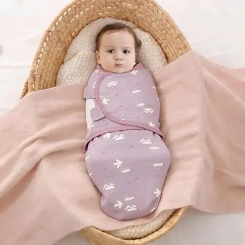 insular Baby Swaddle Sacks, Swaddle Blanket for Newborn and Infant, Adjustable Velcro Set for Boy and Girl, Soft Cotton Baby Sleep Sack 3 Pack (Seagull, Small(0-3M)) - 2
