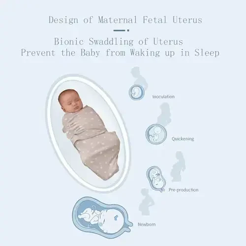 insular Baby Swaddle Wrap, Swaddle Blanket for Newborn and Infant, Adjustable Velcro Swaddling Set for Boy and Girl, Soft Cotton Baby Sleep Sack 3 Pack, Dachshund, Small(0-3M) - 4