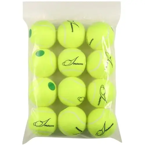 INSUM Tennis Balls, Low Pressureless Tennis Balls for Beginners, Made of Premium Durable Felt, Idea for Little Beginner Practice 