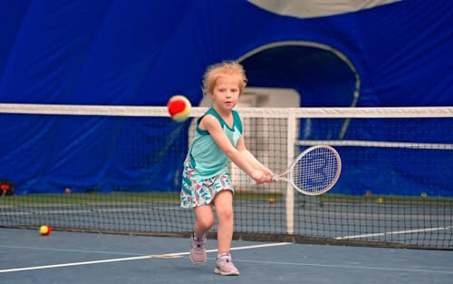 İnsum Junior Çocuk Tenis Topları Keçe Başlangıç ​​Gençler İçin, Kırmızı Turuncu Yeşil, %25, %50, %75 Daha Yavaş Hız | Düşük Sıkıştırma - 5