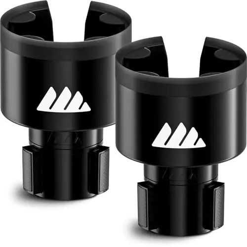 Integral Ultimate Expander Car Cup Holder - Adjustable Base - Expander & Organizer for Vehicles - Compatible with Coffee Mug, Yeti 14/24/36/46oz, Ramblers, Hydro Flasks 32/40oz, 3.4
