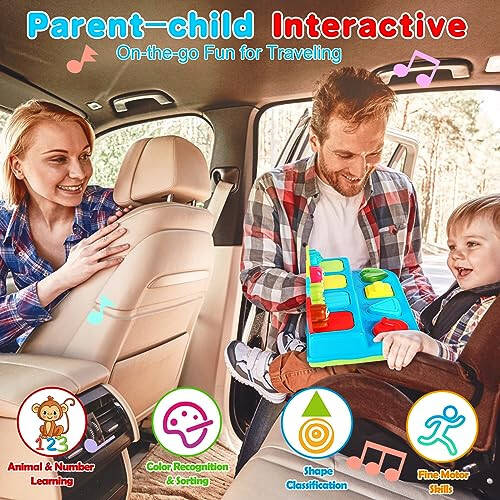 Interactive Pop Up Animals Toy with Music, Animal Sound Light up Montessori Cause and Effect Toys for 6-12-18 Months Early Learning 1 Year Old Kids, Babies, Toddlers Age 2-4 - 6