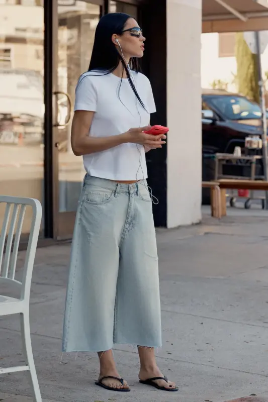 ИНТЕРЛОКОВАЯ ФУТБОЛКА С КОРОТКИМ РУКАВОМ-Белая - ZARA