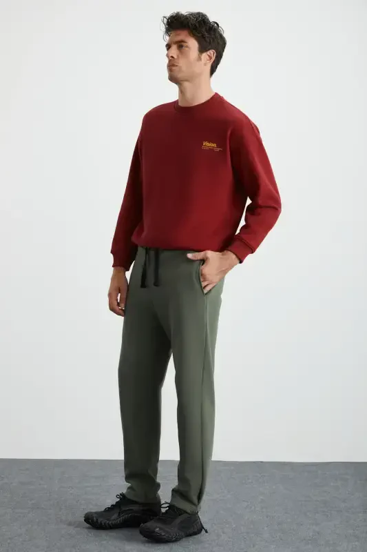 Internal Erkak Yumshoq Ichki Shardonli Qulay Rezinkali Paçali Comfort Shardonli Haki Sport Shim-Haki - 2