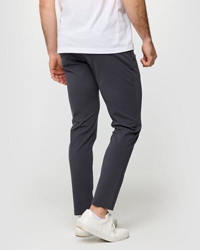 INTO THE AM Erkek Günlük Pantolon - Premium Dar Paça Rahat Kaki Chino Esnek Pantolon - 2