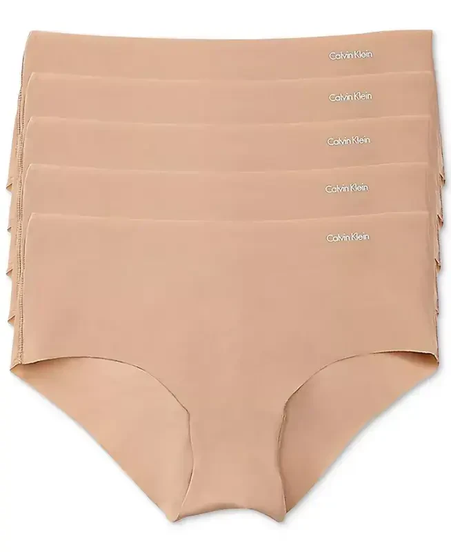Invisible Hipster 5-Pack QD3557-Light Caramel - CALVIN KLEIN